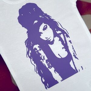 Amy Winehouse British singer songwriter urban handmade Gerber baby onesie 6-9M
